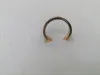 Titanium steel rose gold E-shaped diamond ring details Picture